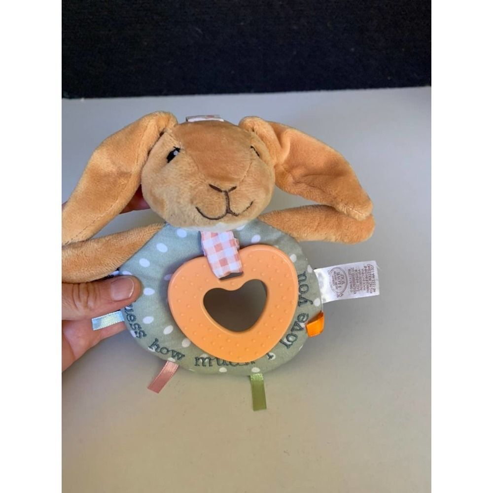 Plush Bunny Teething Ring 2016 Guess How Much I Love You Toy Animal Baby kids.